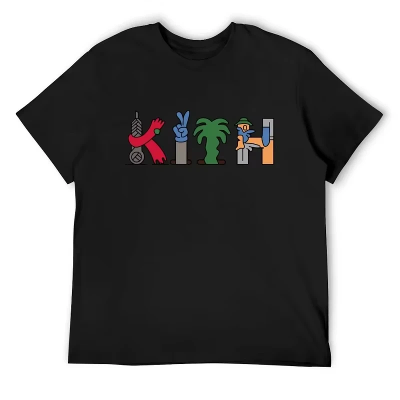 

Fashion Sumemr Mens T shirt Popular Kith Grafitti T-Shirt Kawaii Aesthetic clothes Louboutins Blue Archive Women's Clothing Tops
