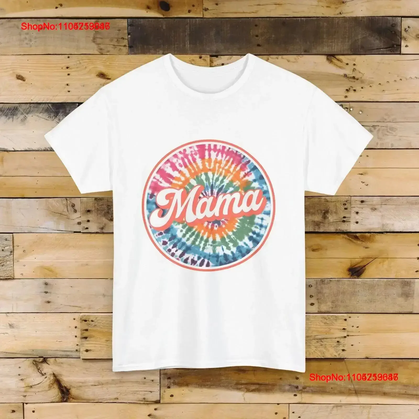 Mama Tie Dye Bright Cotton T Shirt Summer Choose Color vintage Washed homme Soft Breathable Stretched streetwear vintage Casual