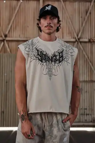 Novedad de verano, camiseta sin mangas sencilla de gran tamaño para hombre, chaleco de entrenamiento para correr y gimnasio de manga corta para deportes de algodón