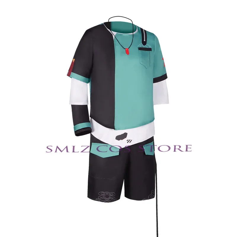 Restaurant Dan Heng cosplay daily uniform game honkai star rail danheng wigs outfit Halloween party role Dan Heng clothing set