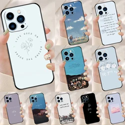 Life Goes On Case For iPhone 15 14 XR X XS Max Plus SE2 11 12 13 16 Pro Max Cell Phone Cover Casing Coque