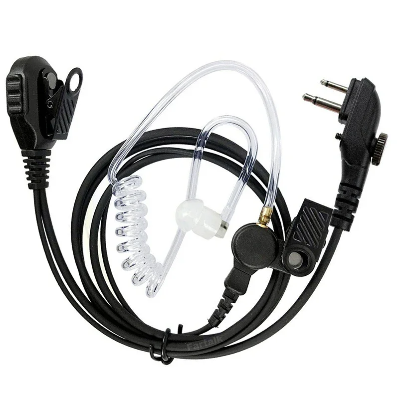 Micrófono de tubo de aire VOX, auriculares PTT para HYT Hytera, TC-500, TC-518, TC-580, TC-446S, TC-600, TC-610, Radio