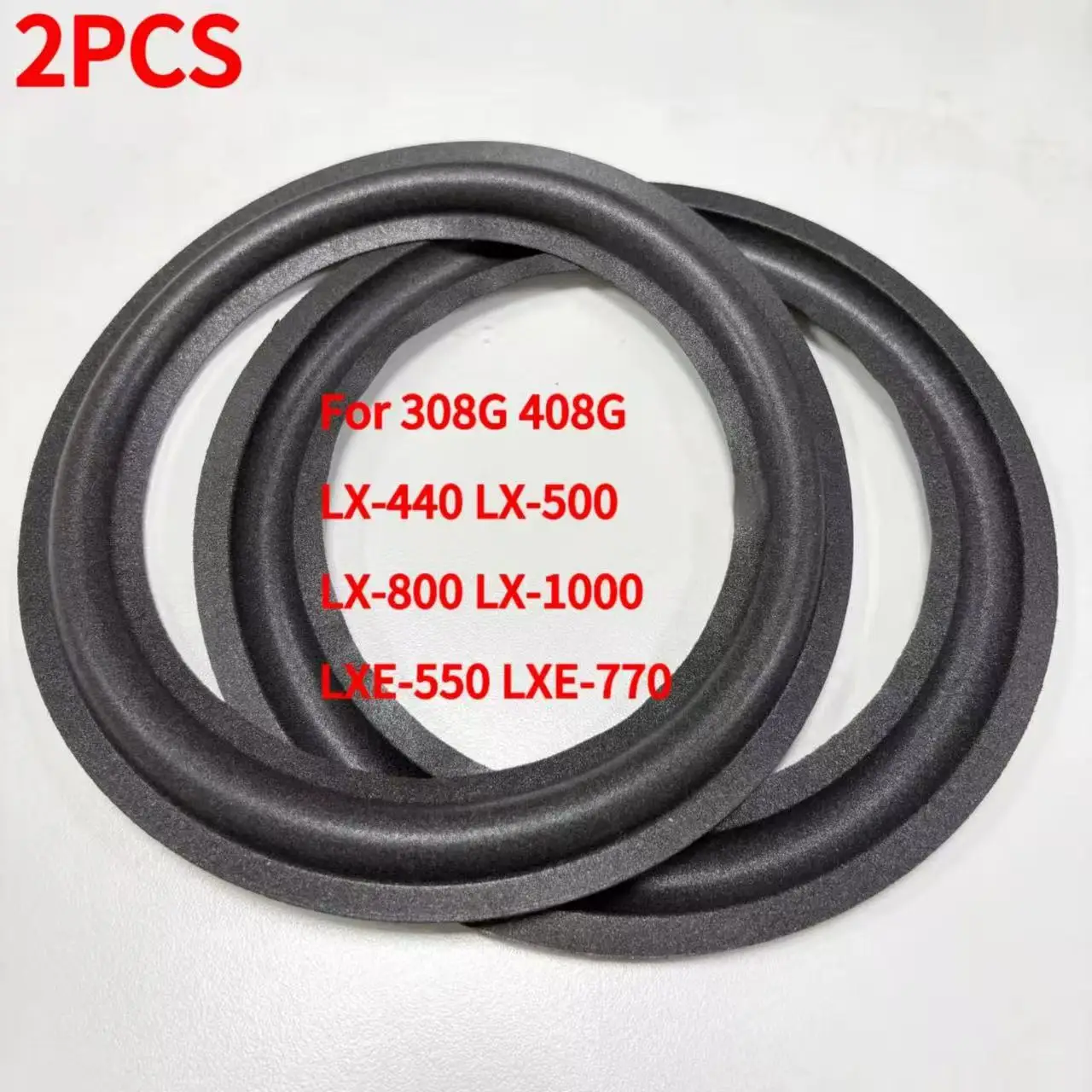 Fits JBL 308G 408G LX-500 LX-800 LX-1000 LXE-550 LXE-770 LX-440 Speaker Foam Repair Folding Edge Ring （2PCS）