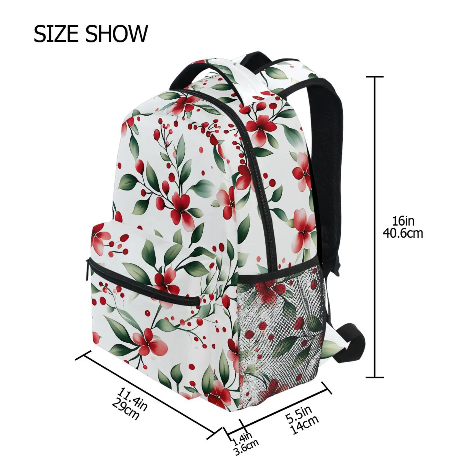 ALAZA school bags for girls boy floral print Backpacks Children bag women Big Capacity weekend bags female notebook bag