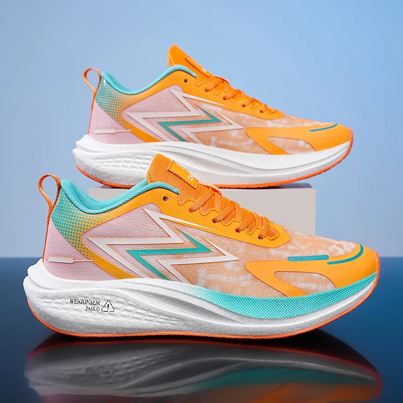 

Men's sports shoes fashion comfortable breathable non slip thick soled wear-resistant four season running leisure sports shoes