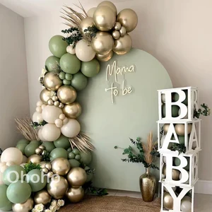 Kit Arco Garland Balão para Decoração, Bege, Verde, Baby Shower, Casamento, Noivado, Balões, Aniversário, Batismo, Batizado 10 principais vendas baloes bege - №9