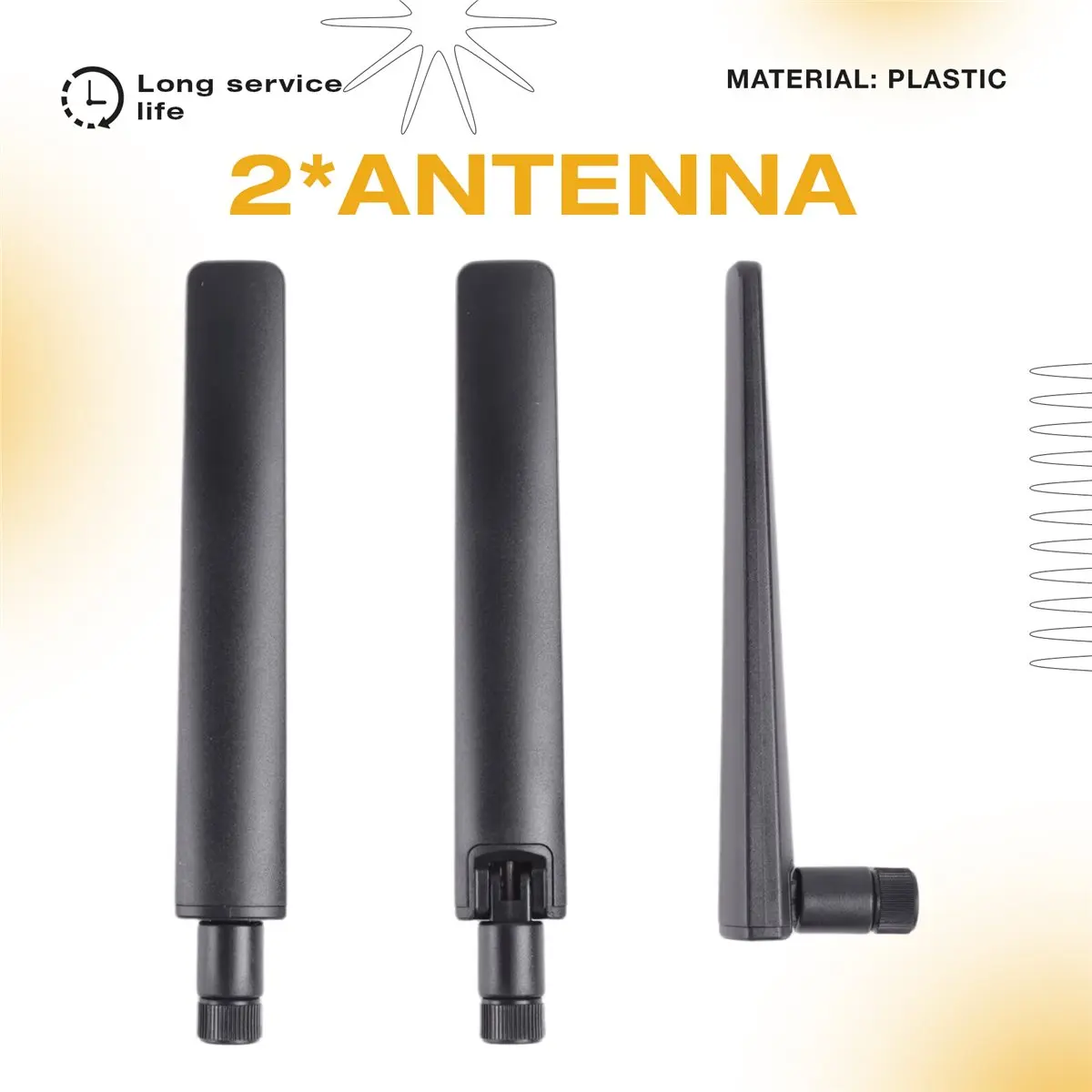 AA80 5G 4G LTE GSM 3G Antenna 600-6000MHz 12dBi Universal Wide Band SMA Male Omni-Directional External Antenna for CPE Router