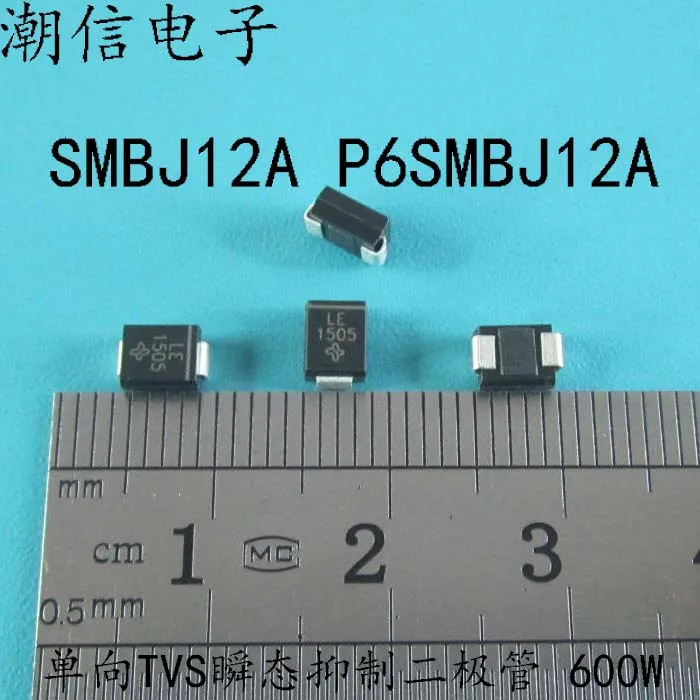 

10PCS/LOT SMBJ12A P6SMBJ12A TVS 600W