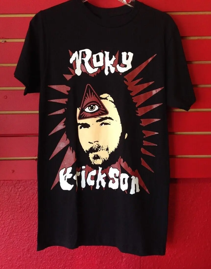 Roky Erickson Third Eye Short Sleeve Cotton Black Size S to 5XL Shirt