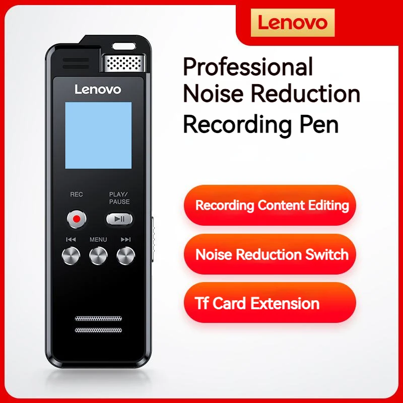 Lenovo T505 Professional Lossless Recorder Multifunctional Recorder MP3 Player Portable Noise Reduction Recording Pen