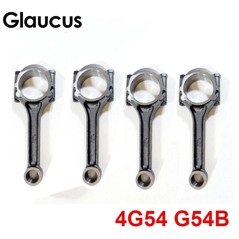 4pcs 4G54 G54B engine connecting rod for Dodge Raider Conquest Turbo Ram 50 Caravan 400 600 Aries & Reliant Challenger 2.6L 8v