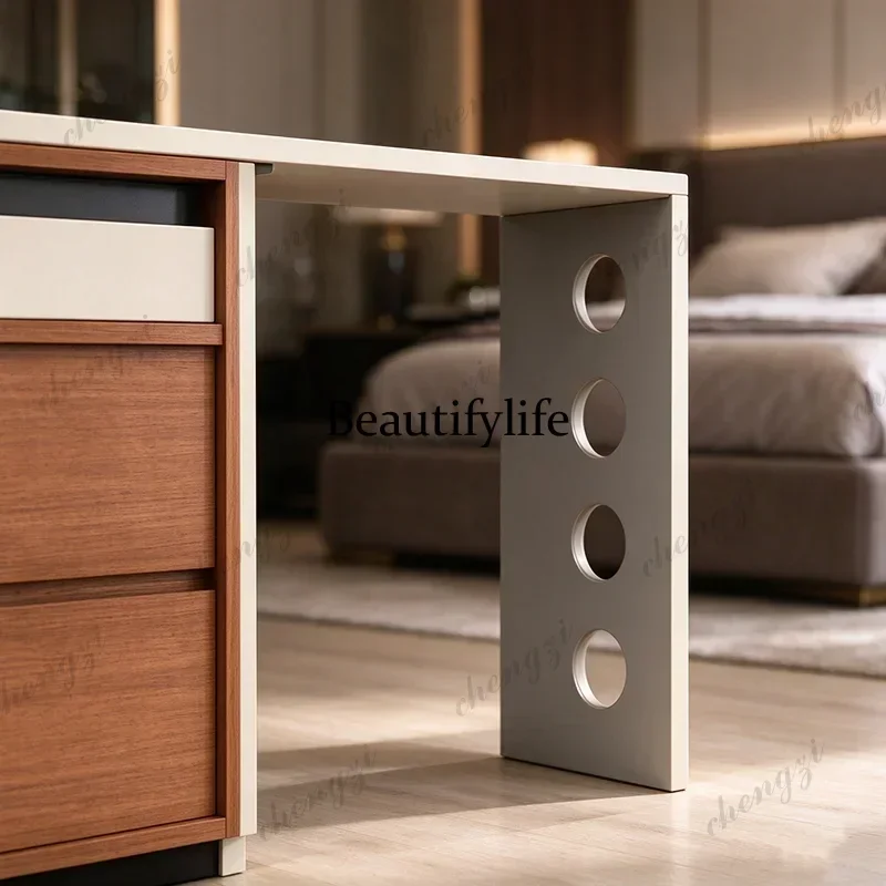 Mid Century Design Vanity Table Italian Vintage Storage High Quality Vanity Table Elegant Aesthetic Coiffeuse Room Furniture