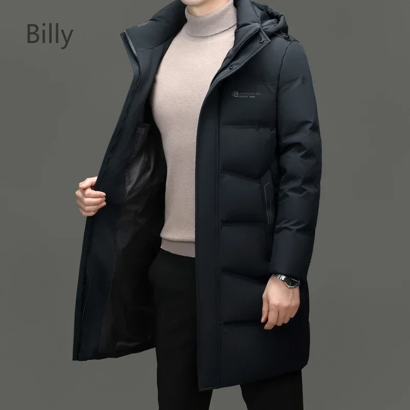 Men's Down Jacket Duck Down Men Long Padded Male Winter Brand Mens Winter Jacket Clothing Casual Man Sack Men's Cold Coat