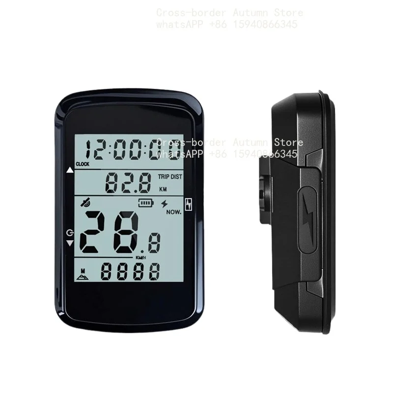 Waterproof Wireless GPS Bike Speedometer USB Rechargeable Cycling Odometer For Mountain Road Bicycle