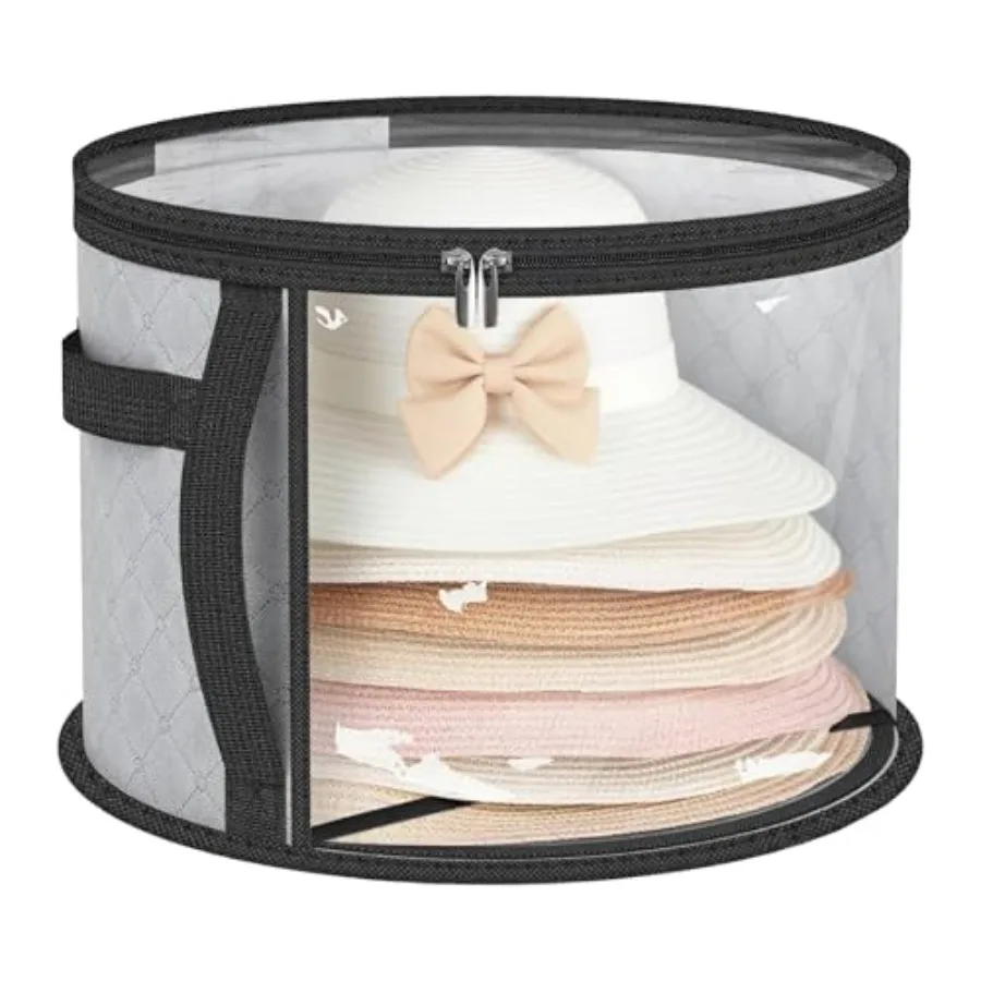Oversized Clear Hat-Organizer Bag for Travel and Storage, Large Capacity Caps Cowboy Hat-Storage for Closet With Handles, Hat B