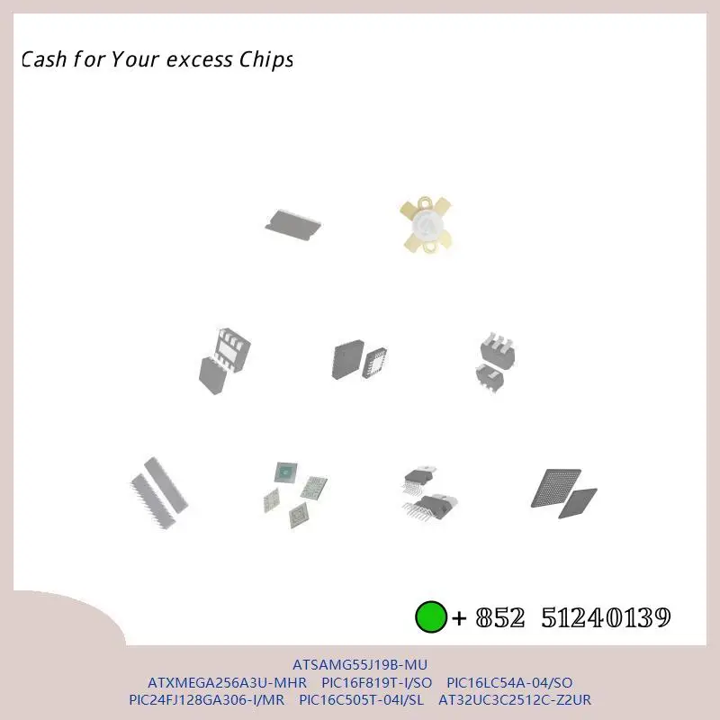 chip-circuito-integrado-chip-mcu-atsamg55j19b-mu-atxmega256a3u-mhr-pic16f819t-i-so-pic16lc54a-04-so-pic24fj128ga306-i-mr