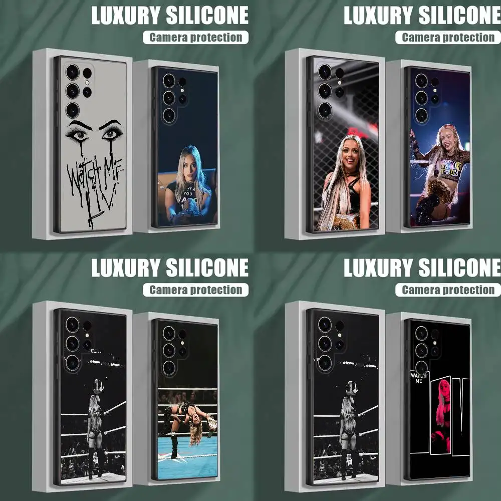 W-WWE L-Liv Morgan Phone Case For Samsung S25,S24,S23,S22,S21,S20,S10,Ultra,Plus,Lite,FE,Soft Silicone Black Cover