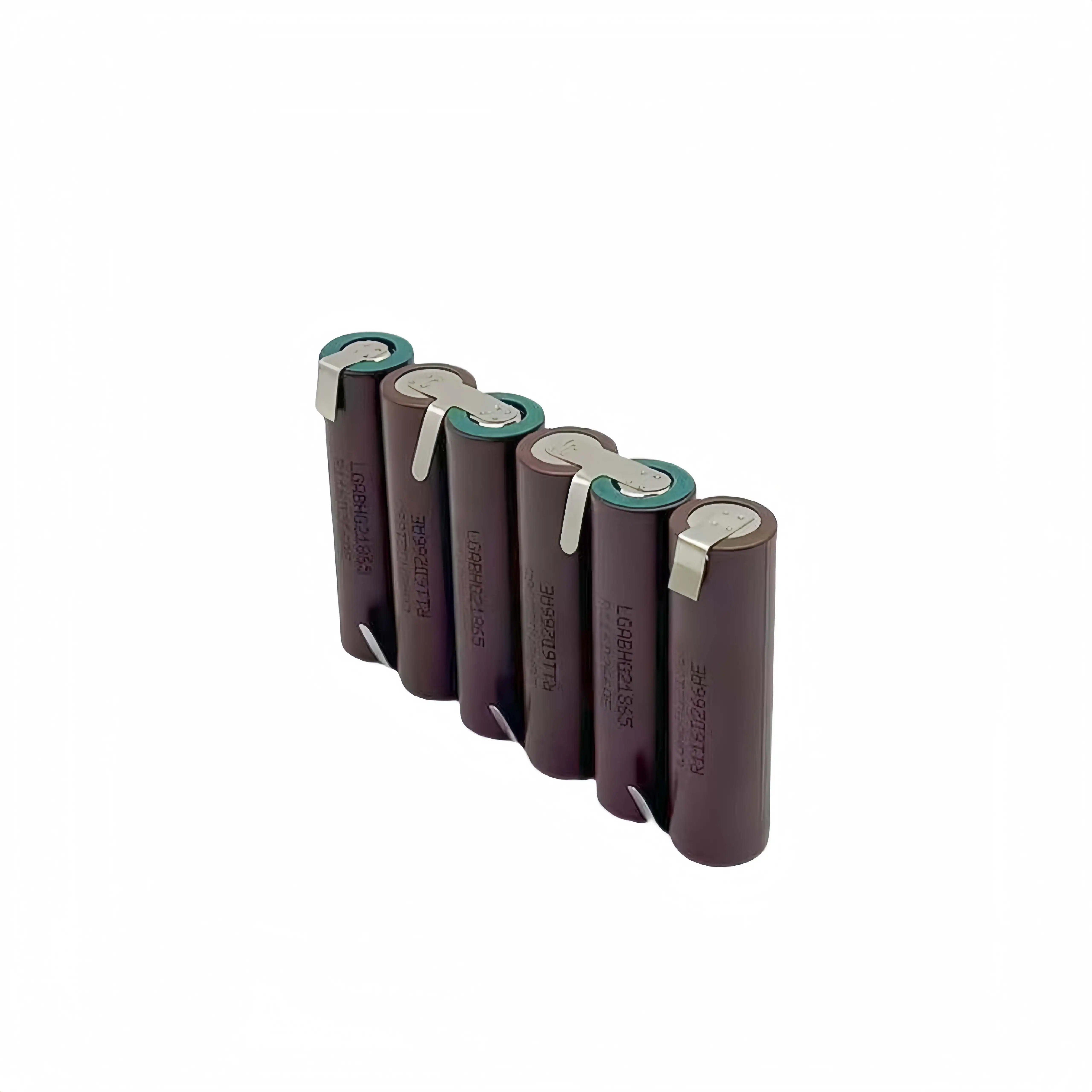 6S1P 18650 25.2V HG2 lithium battery pack custom battery welding 3500mAh battery