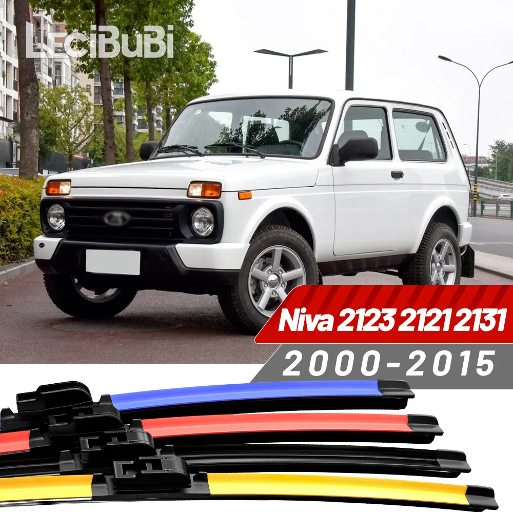 2 stücke Für Lada Niva 2123 2121 2131 2000-2015 2008 2009 2010 2011 2012 2013 2014 Frontscheibe wischer Klingen Scheibenwischer