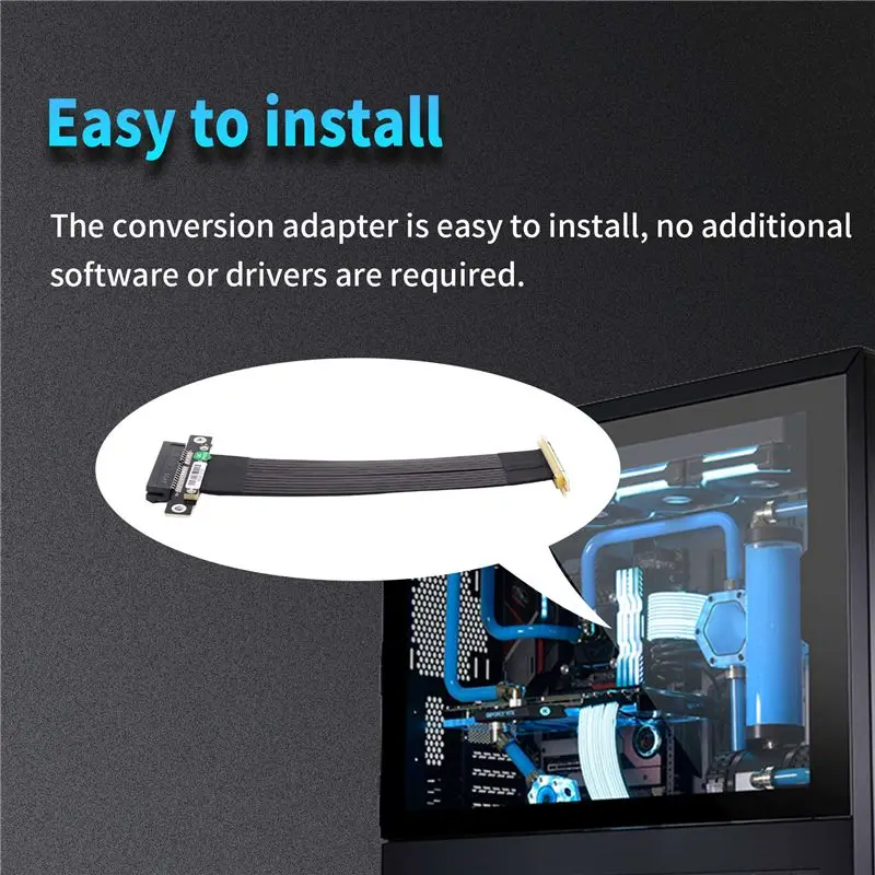 X64A-PCI-E X4 To X4 Extension Cable PCI Express Riser Extender Converter Adapter Support Network Card SSD USB Card 15CM