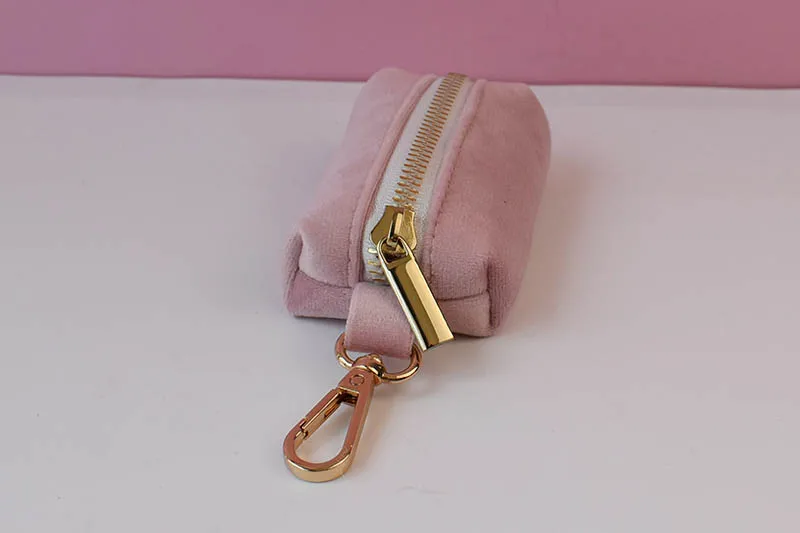 Hellrosa Samt-Hundehalsband und Leinen-Set für Hunde, individuell graviertes Namensschild, Haustierbedarf, Hundeleine, Velvet36 – Detail 8