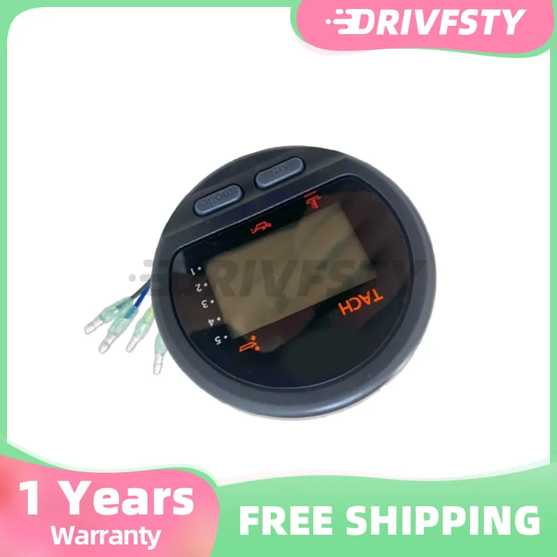 6YR-762G0-22 Digital Multi-Function Tachometer Gauge with Harness for Yamaha Outboard Engine