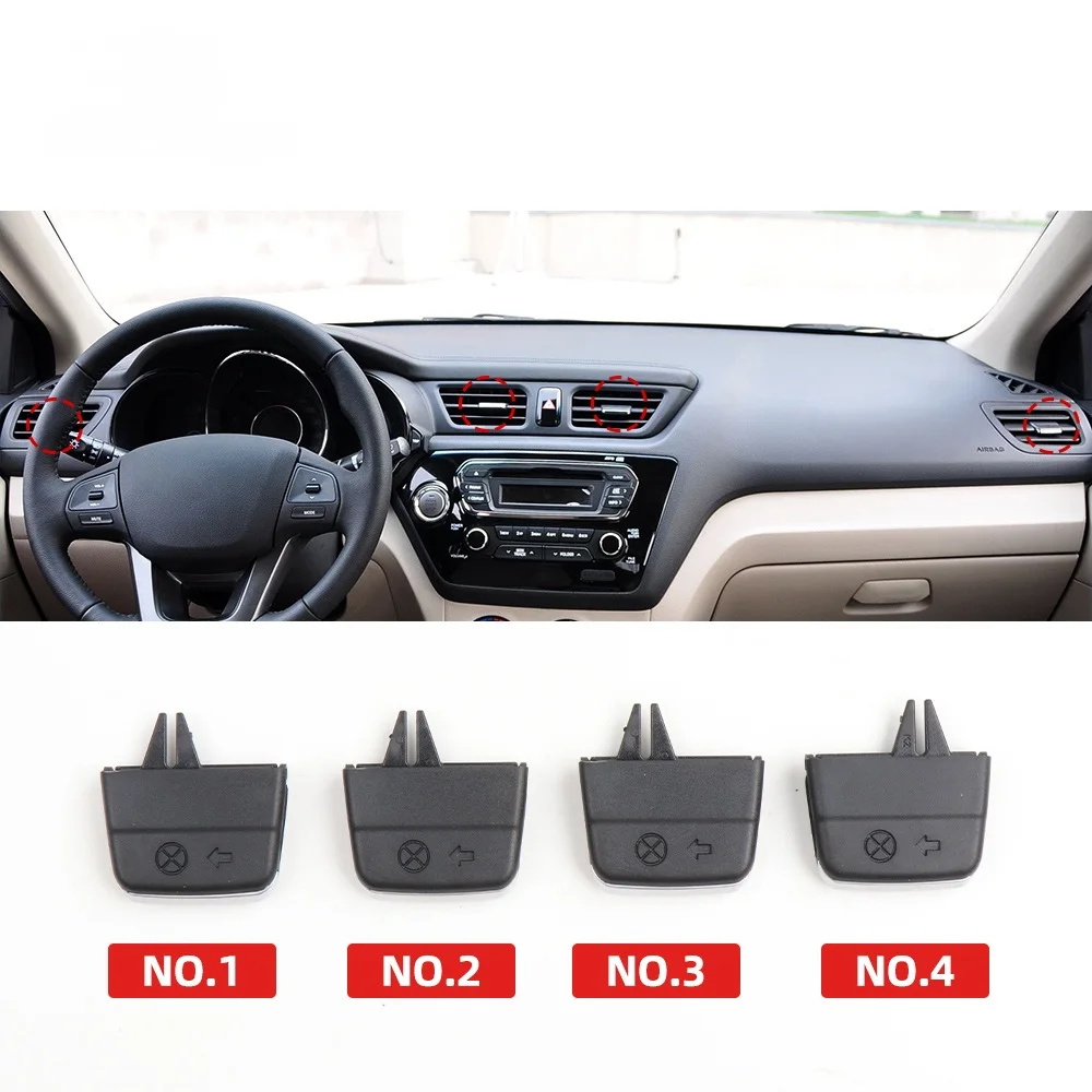 AC Vent Slider Repair Kit Car Air Conditioning Vent Outlet Grilles Clip Paddles 2011-2015 For KIA K2