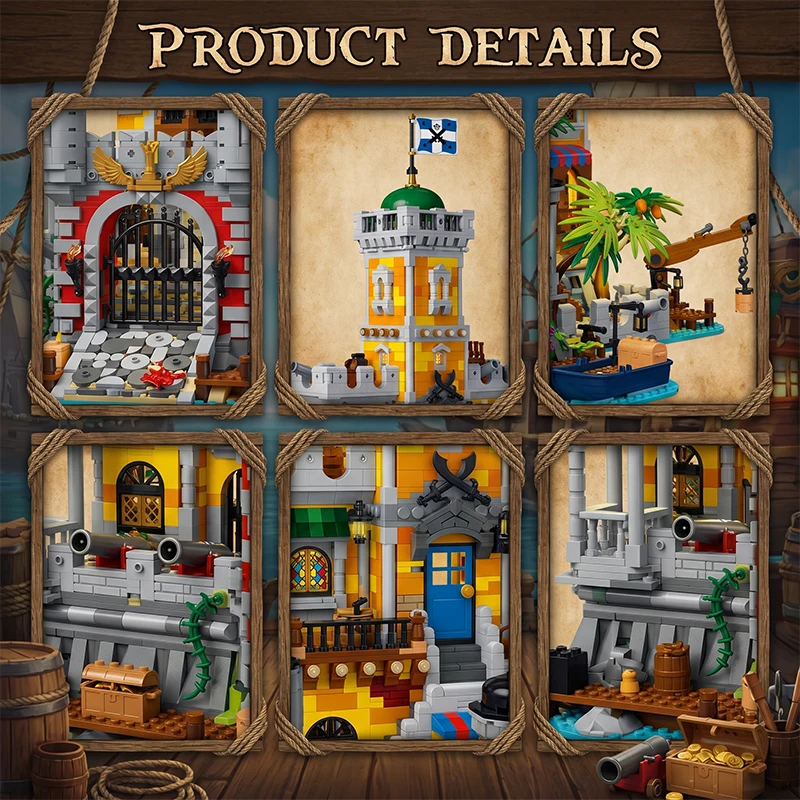 Pirate Harbour Castle Building Set — product detail 6