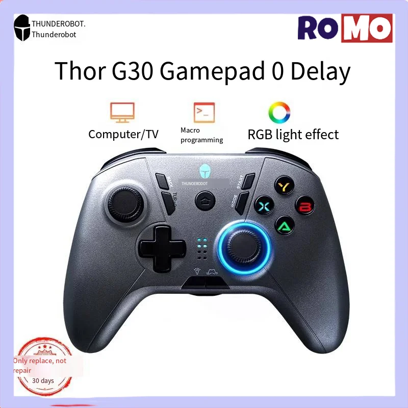 Thunderobot G30 E-sports Gamepad Three-mode Switching 600mah  Macro Programming Wireless  Bluetooth Boy Gift Xbox Layout Gamepad