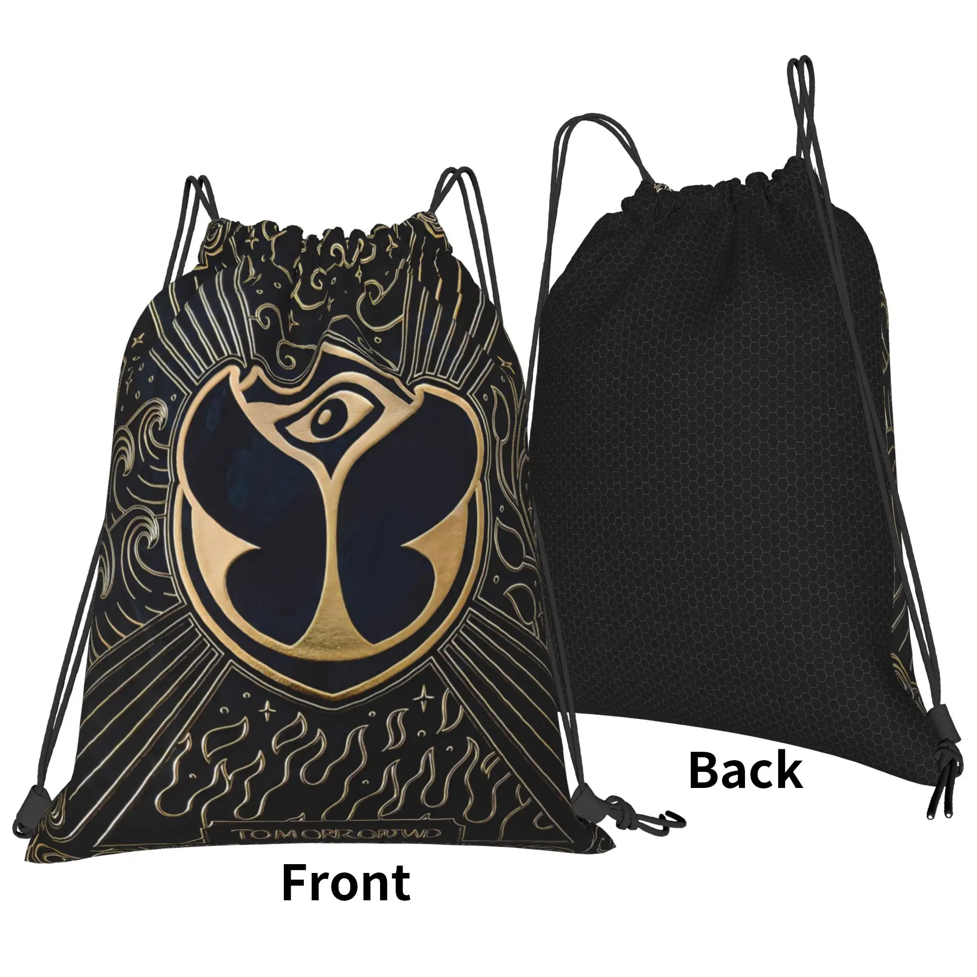 Tomorrowlands  Drawstring Backpack Sports Gym Sackpack Water Resistant  String Bags for Yoga
