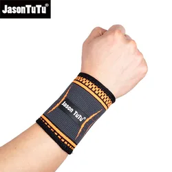 JASONTUTU 1PCS Wrist Support Nylon Knitting Compression Band Breathable Wrist Protectors Outdoor Sports Wristbands Bracers