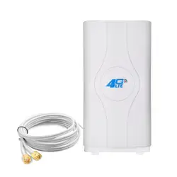 4G LTE MIMO Antenna Indoor Panel Aeria High Gain 30dBi 700-2700MHz SMA Male TS9 CRS9 2 Meters RG174 Cell Phone Signal Amplifier