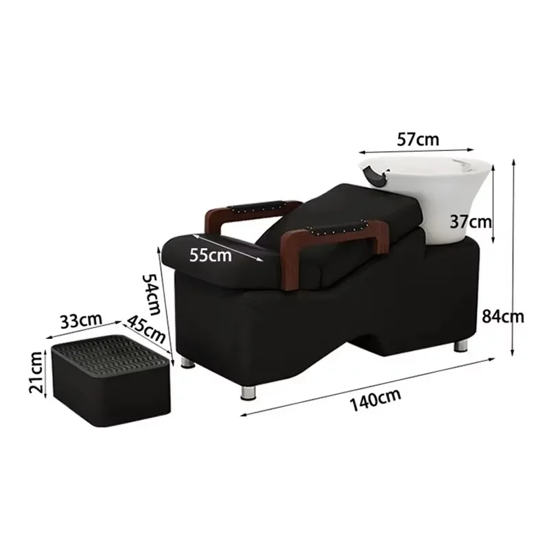 Unique Personalized Head Spa Luxury Thai Aesthetic Salon Hair Shop Shampoo Bed Vintage Trendy Commercial Furniture Sillas