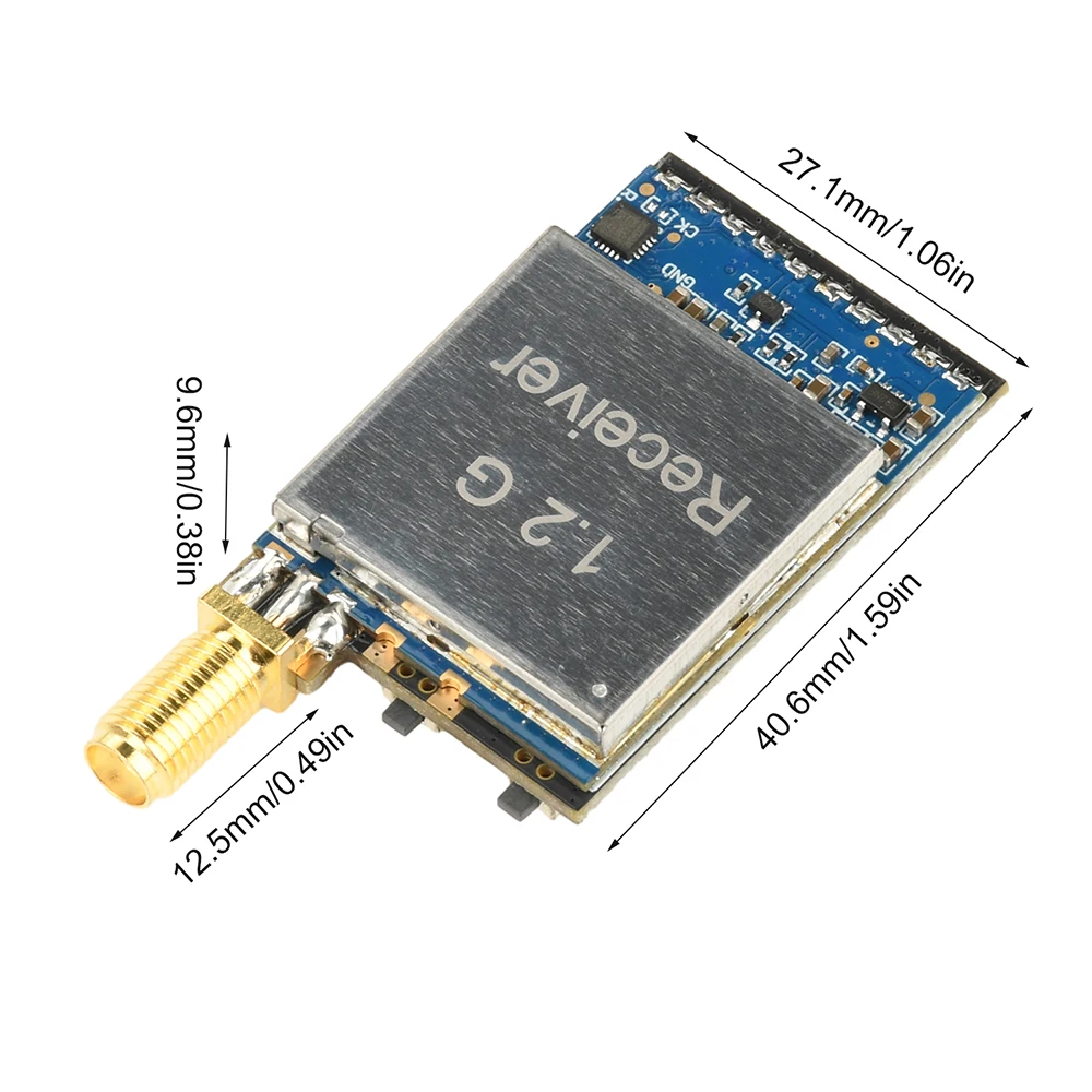 1080 ~ 2200MHz RX1264-CPB Modul Transmisi Gambar FPV Nirkabel 1.2G 64CH FM Analog Sensor Transmisi Audio dan Video Nirkabel
