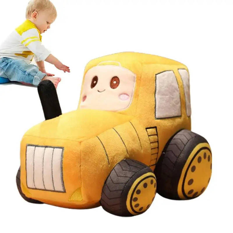 Vehicle Plush Pillow Tractor Plush Pillow Stuffed Animals Decorative Sofa Pillows Car Plush Cute Tractor Plush Toys Stuffed Toys