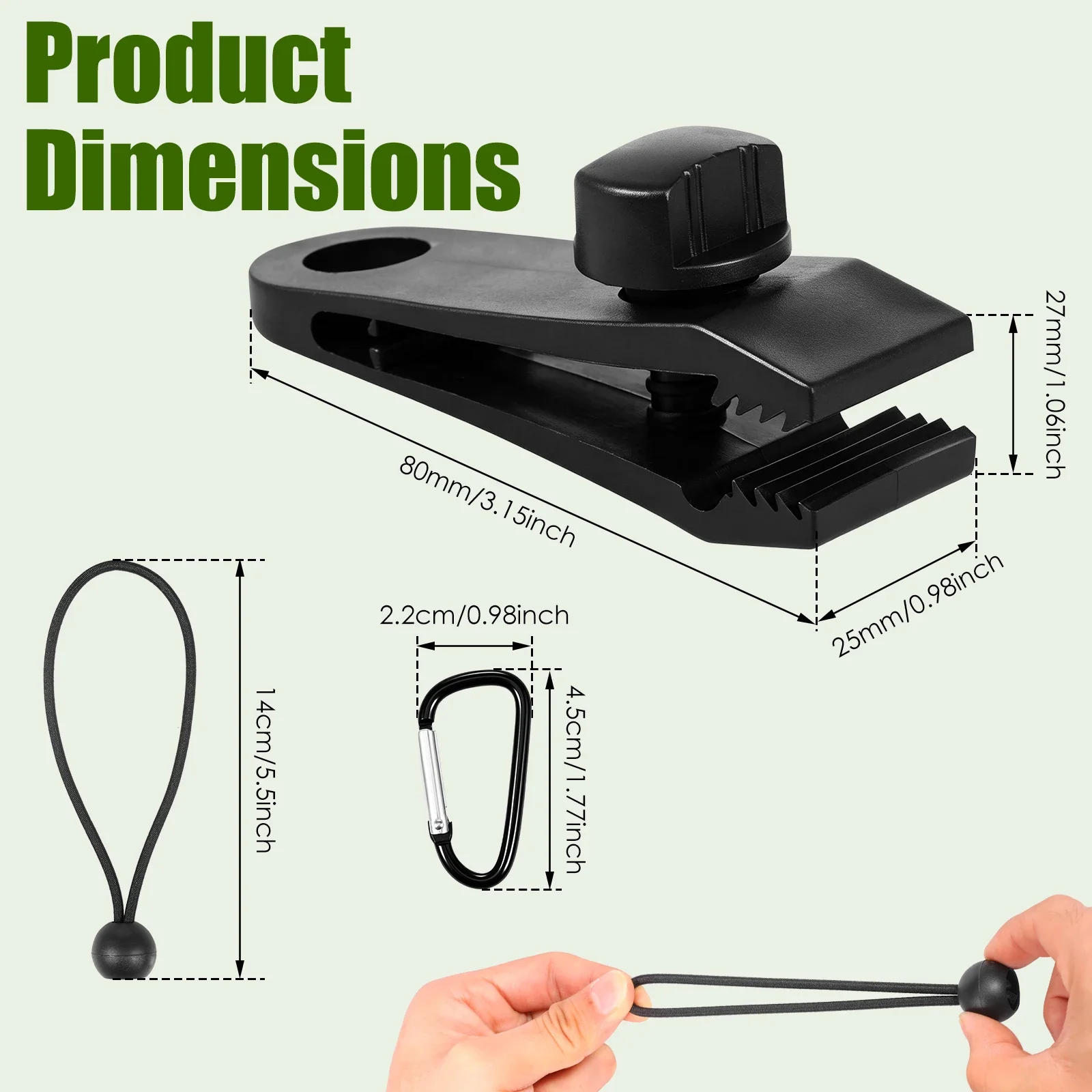 Heavy Duty Tarp Clips With Ball Bungee Cords 22 Pack Tent Clips Tarp Clamps For Camping Awnings Canopies Car Covers