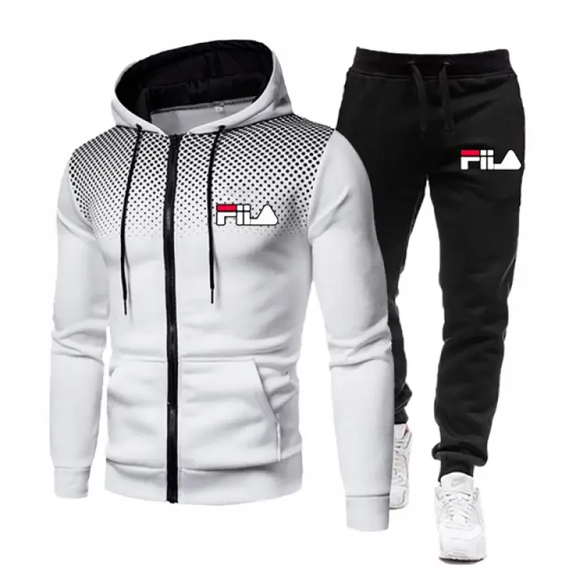 Conjunto de sudadera con capucha y pantalones deportivos para hombre, ropa deportiva informal de alta calidad, para ocio al aire libre, novedad de otoño, 2024