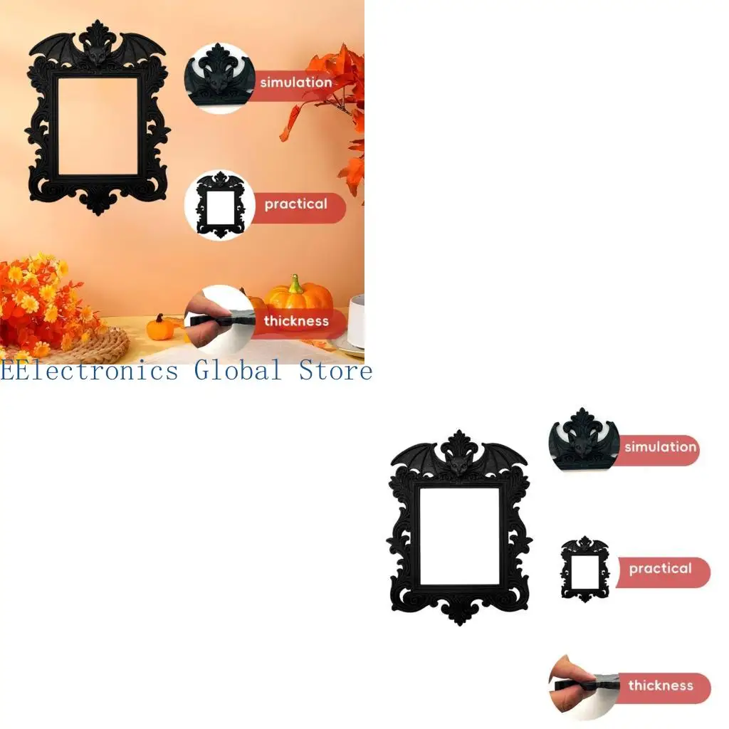 

462B Многофункциональная настенная фоторамка с изображением летучей мыши на Хэллоуин, украшение, подходит для жуткого декора,