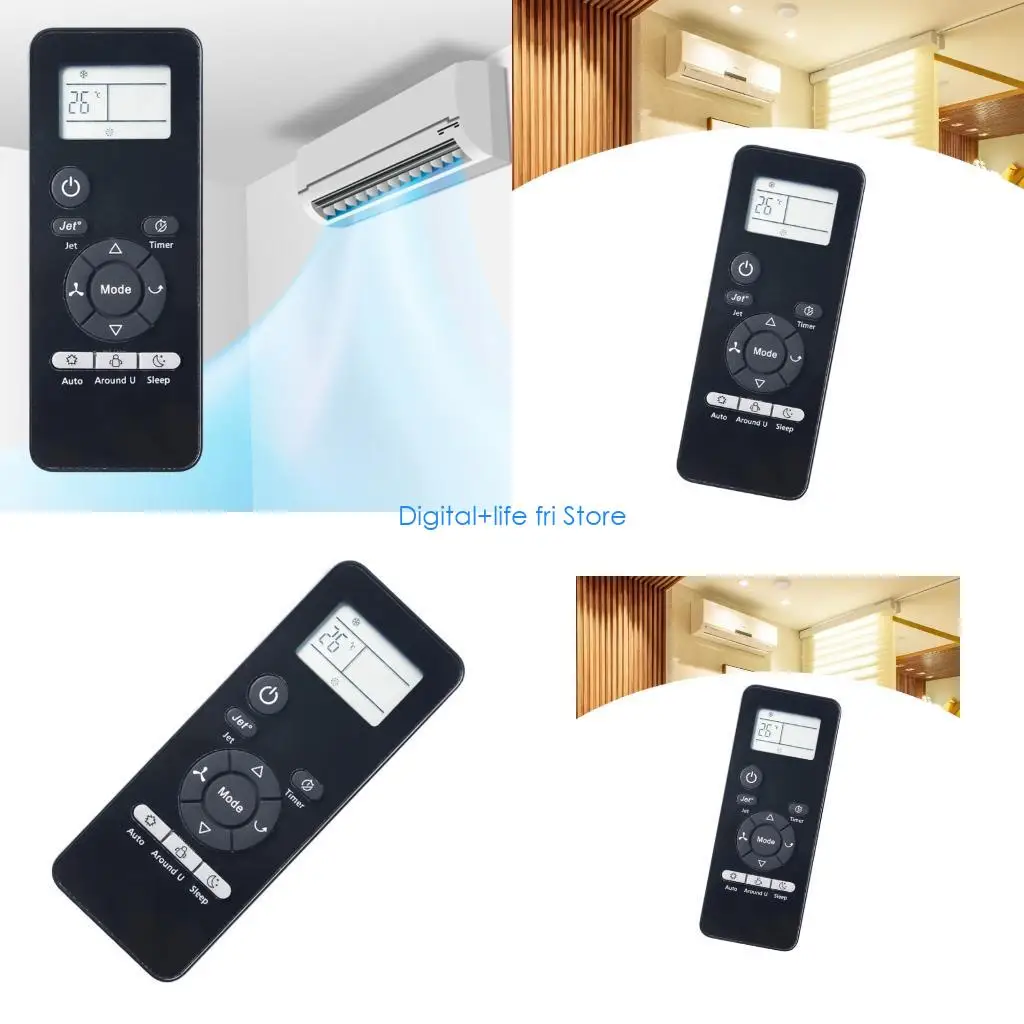 E06D Convenient Replacement Remote Control Plastic Texture for Restoring Functionality to Your Air Conditioning Systems