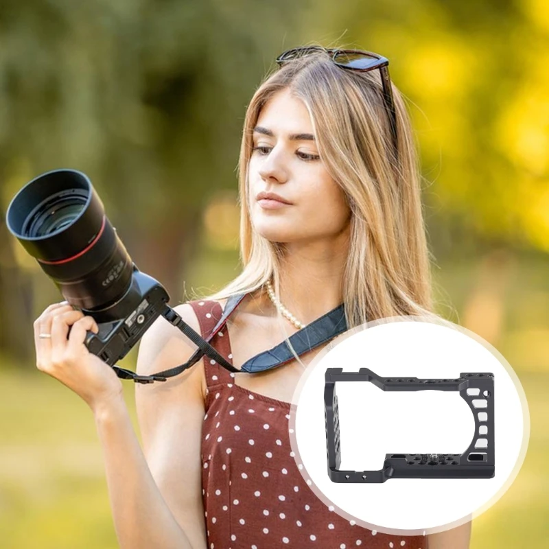 Funda carcasa para marco cámara, jaula protectora para cámaras A6400, A6300, A6100