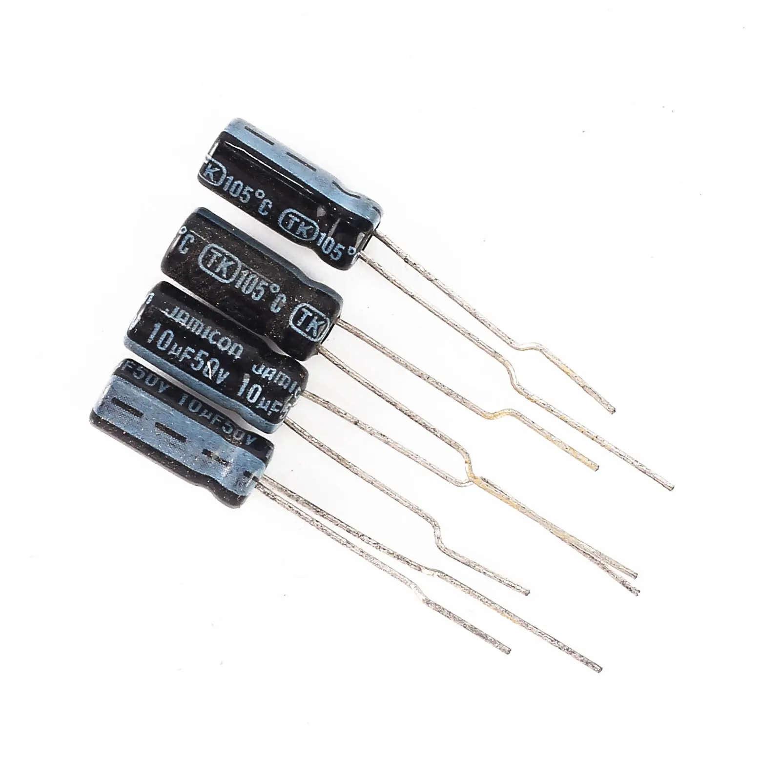 50pcs JAMICON TK 50V 10UF 5X11mm electrolytic Capacitor 105°C