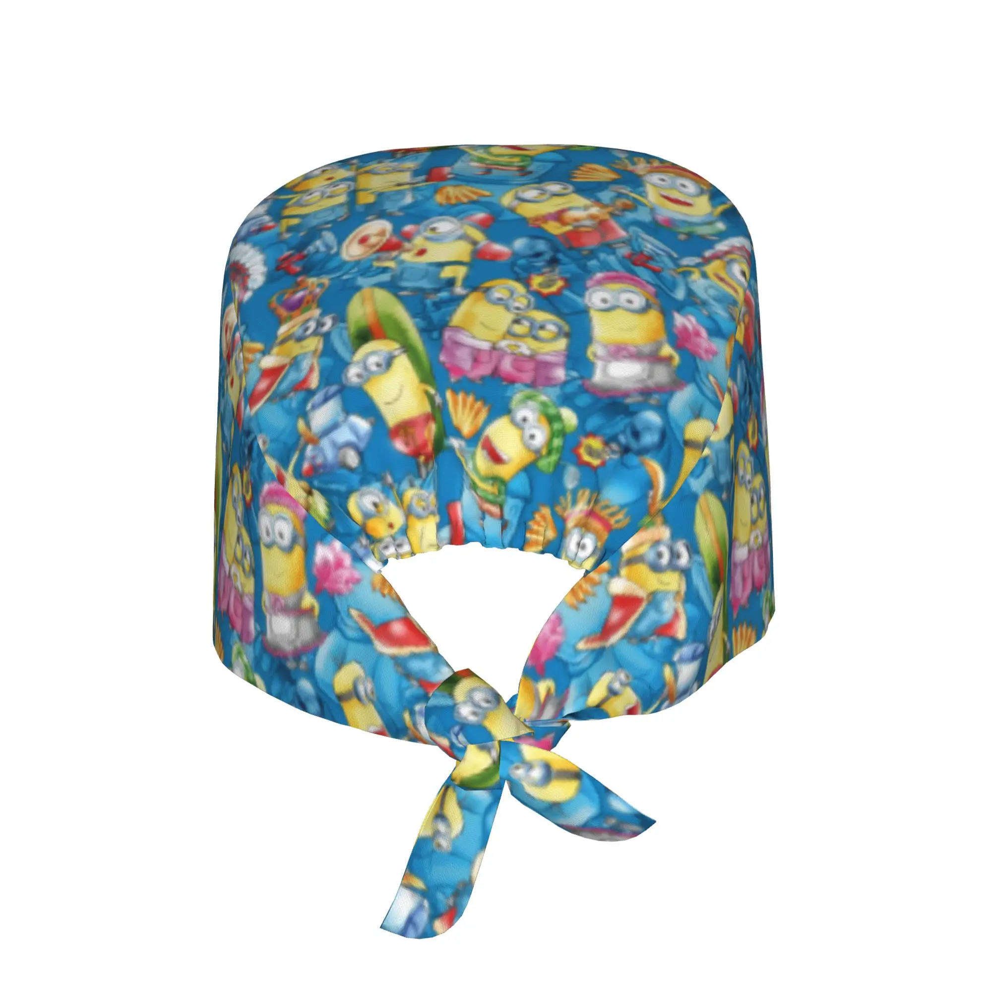 Custom M-Minioned Cartoon Working Cap Surgical Hats Women Men Anime Operating Room Cap Operator Hats Lab Works Hat