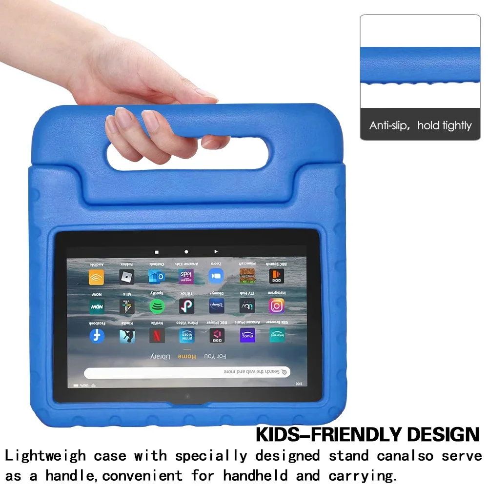 Eva Tablet Case Amazon Kindle Fire 8 2020 Plus Stand Cover Fire 7 5th 7th 9th Kids Safe Protective Shell for HD 8 6th 7th 8th