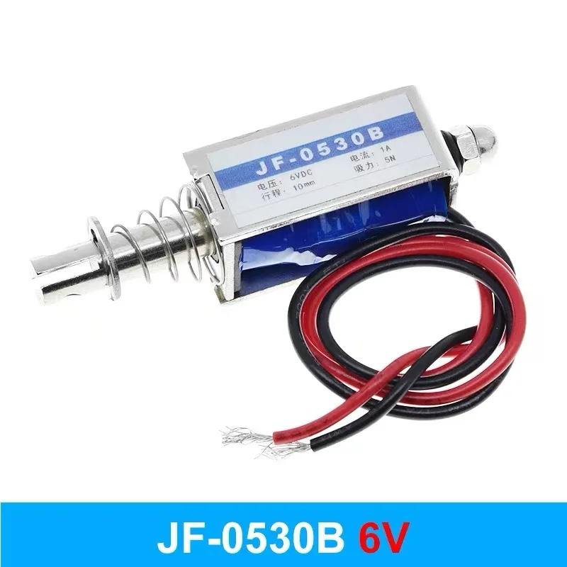 Through push-pull electromagnet JF-0530B 6V 12V 24VDC electromagnet frame small electromagnet