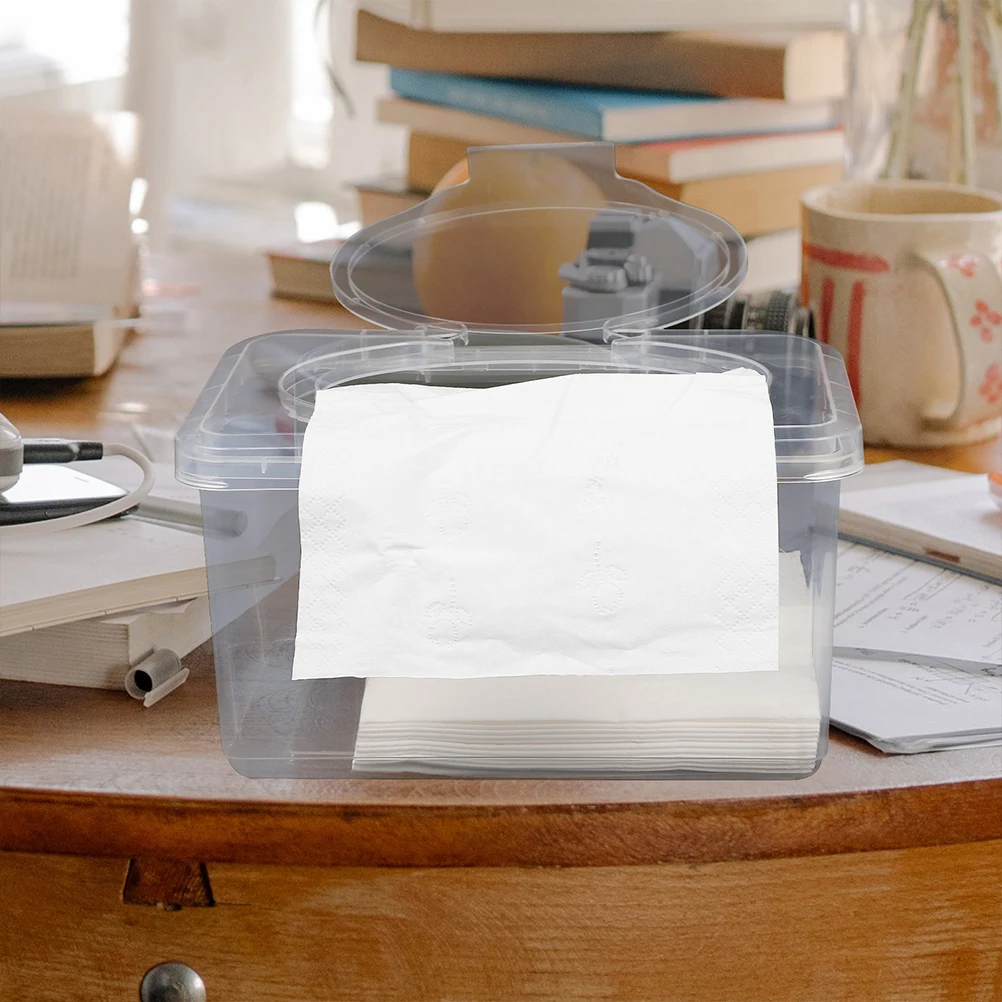 

2pcs Baby Wipes Dispenser Clear PP Plastic Nursery Diaper Holder Bathroom Wet Wipe Box Refillable Containers Storage Solution