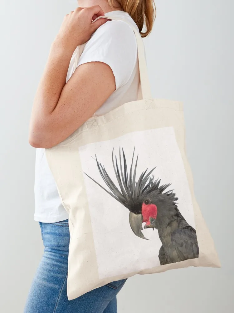 Portrait of a Palm Cockatoo Tote Bag Beach bag reusable grocery bags woman shopping bag