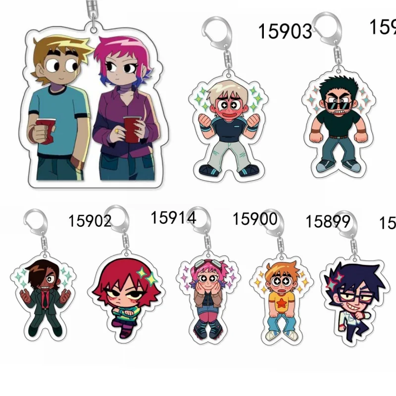 New In Stock Chaîne en acrylique Crooked Boy Scott Pilgrim Take Off cadeau d'anniversaire pour Fans Gifts