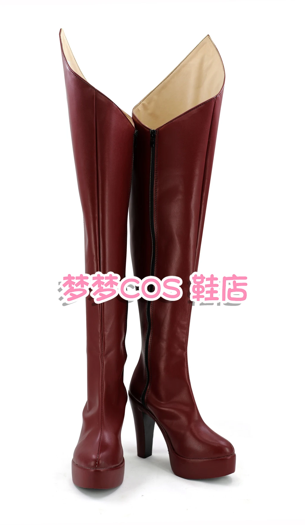 P5 PANTHER Anne Takamaki Cosplay Shoes  Boots Game Anime Halloween Red PU Leather Boots