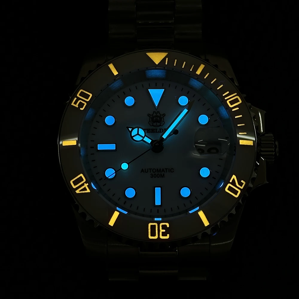 Steeldive 2025 Watch SD1953C Water Ghost Diver Watch Men 300M Waterproof Sapphire Glass  Luminous NH35 Automatic Men Dive Watch