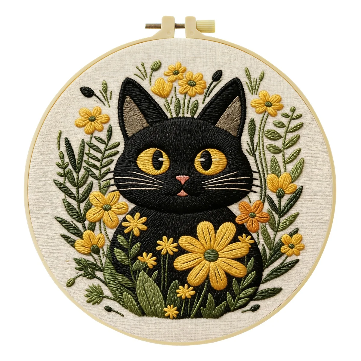 Neues DIY Tier-Stickerei-Set für Anfänger, Heim-Nähhandwerk-Kit, Stickerei-Set, Geschenk-Muster, Handgemachte Dekoration – Detail 11